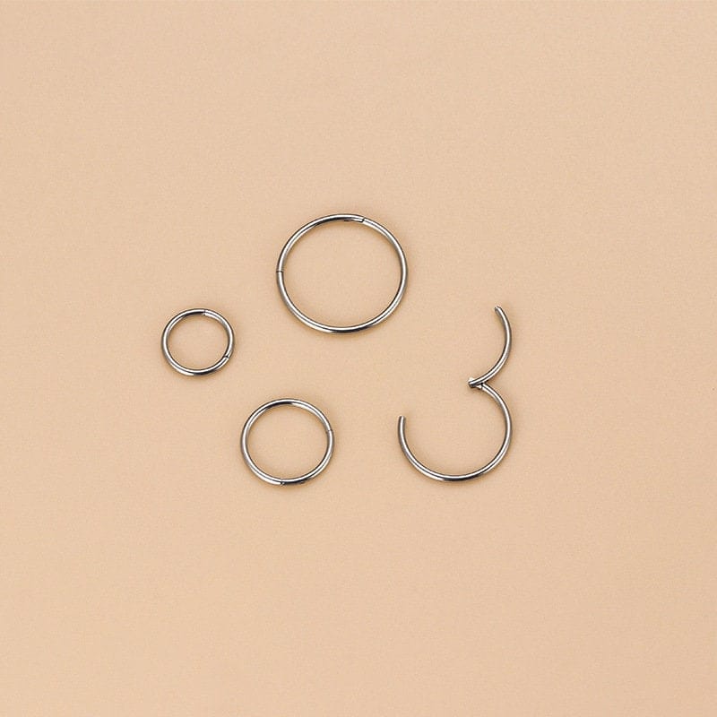 Surgical Steel 20 Gauge Nose Piercing Hoop Nose Lip Ring - ArtGalleryZen