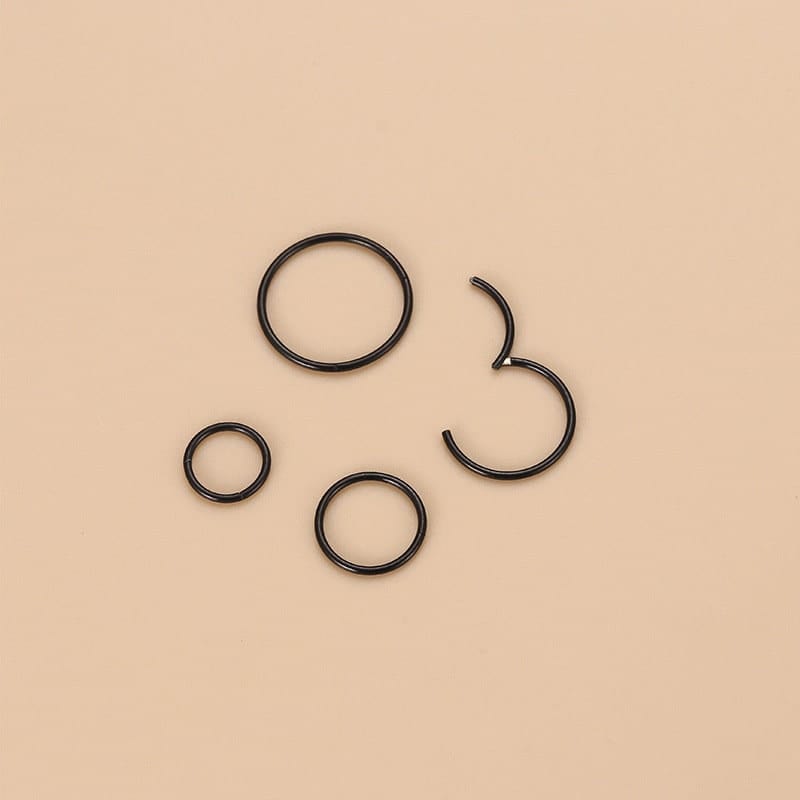 Surgical Steel 20 Gauge Nose Piercing Hoop Nose Lip Ring - ArtGalleryZen