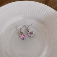 Thumbnail for Swarovski Crystal Heart Earrings - ArtGalleryZen