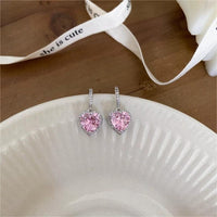 Thumbnail for Swarovski Crystal Heart Earrings - ArtGalleryZen