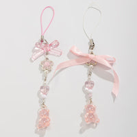 Thumbnail for Sweet 2pcs Gummy Bears Bowknot Keychain Phone Strap Set - ArtGalleryZen
