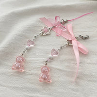 Thumbnail for Sweet 2pcs Gummy Bears Bowknot Keychain Phone Strap Set - ArtGalleryZen