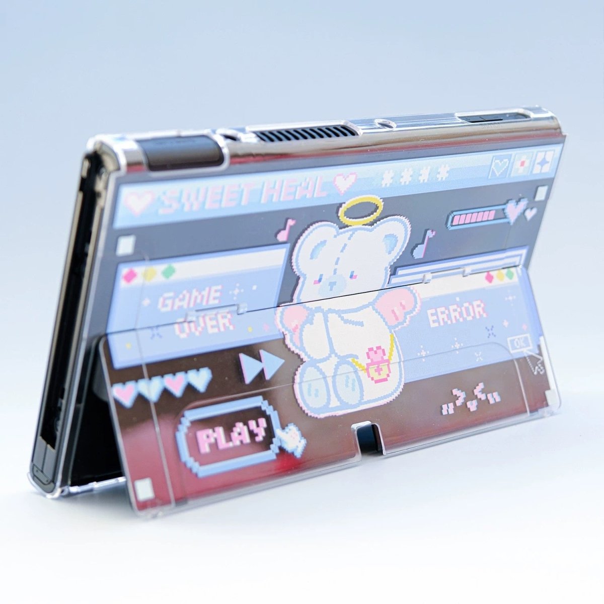 Sweet Bear Angel Split Nintendo Switch Case - ArtGalleryZen