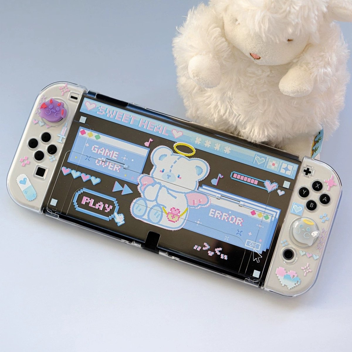 Sweet Bear Angel Split Nintendo Switch Case - ArtGalleryZen