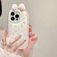 Thumbnail for Sweet Bowknot Floral iPhone Case - ArtGalleryZen