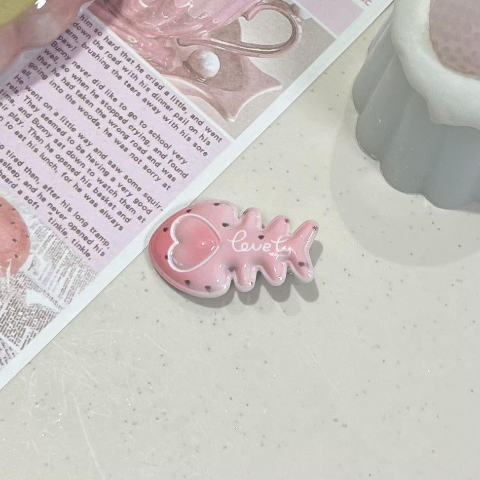 Sweet Bowknot Heart Puppy Cat Fish Resin Hair Clips