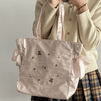 Thumbnail for Sweet Bunny Bear Rose Embroidery Bowknot Shoulder Bag