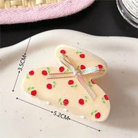 Thumbnail for Sweet Butterfly Floral Ribbon Bowknot Hair Clip Hair Claw - ArtGalleryZen