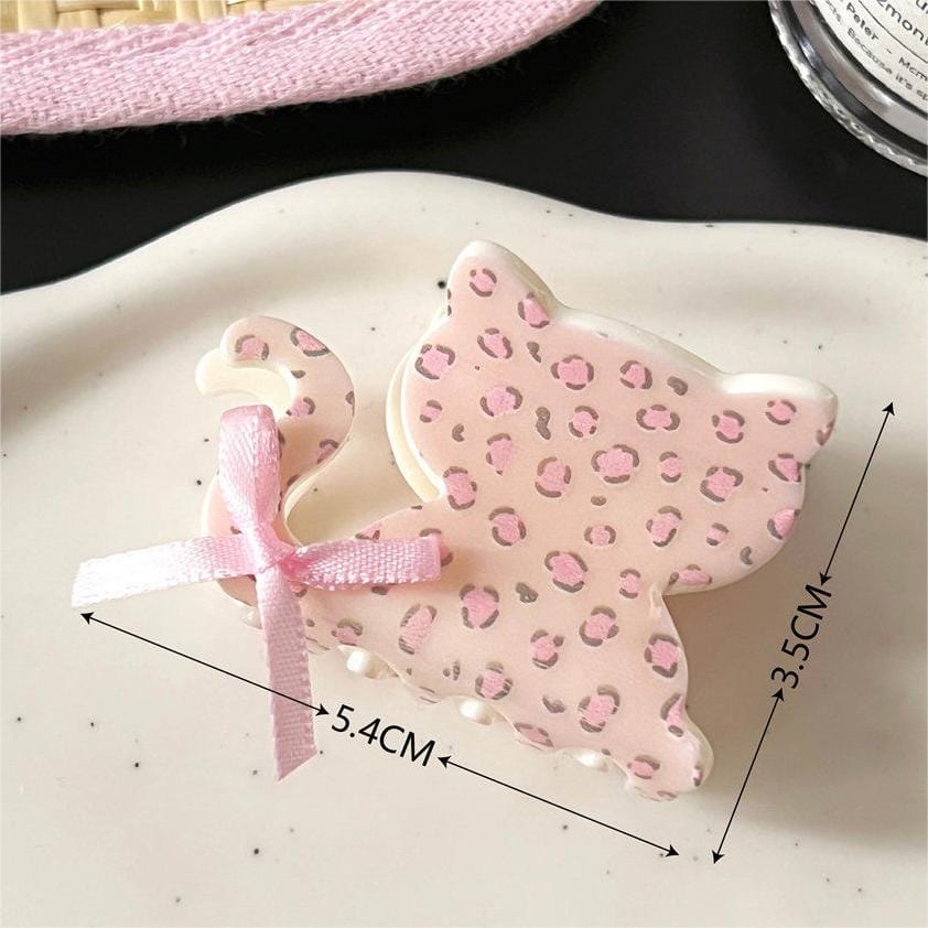 Sweet Butterfly Floral Ribbon Bowknot Hair Clip Hair Claw