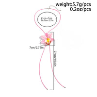 Thumbnail for Sweet Butterfly Orchid Flower Wax Cord String Necklace - ArtGalleryZen