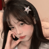 Thumbnail for Sweet Crystal Inlaid Enamel Star Heart Bowknot Hair Clips Set - ArtGalleryZen