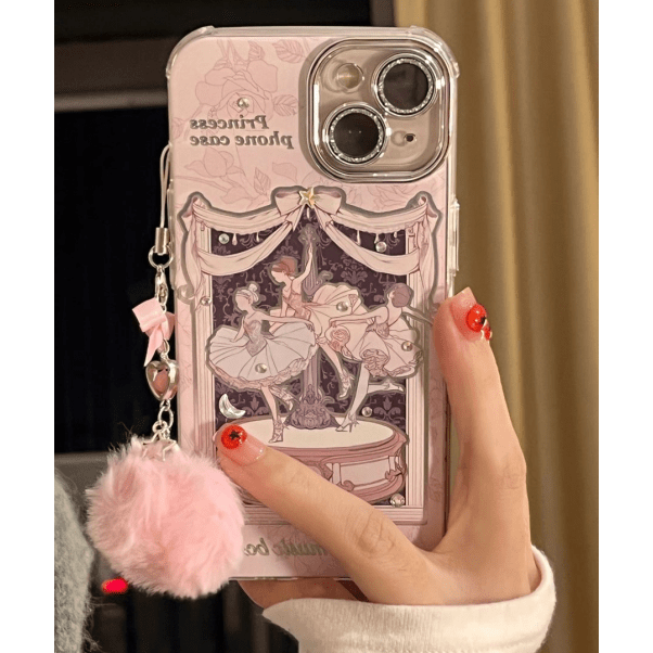 Sweet Dancing Ballet Princess iPhone Case With Accessories - ArtGalleryZen