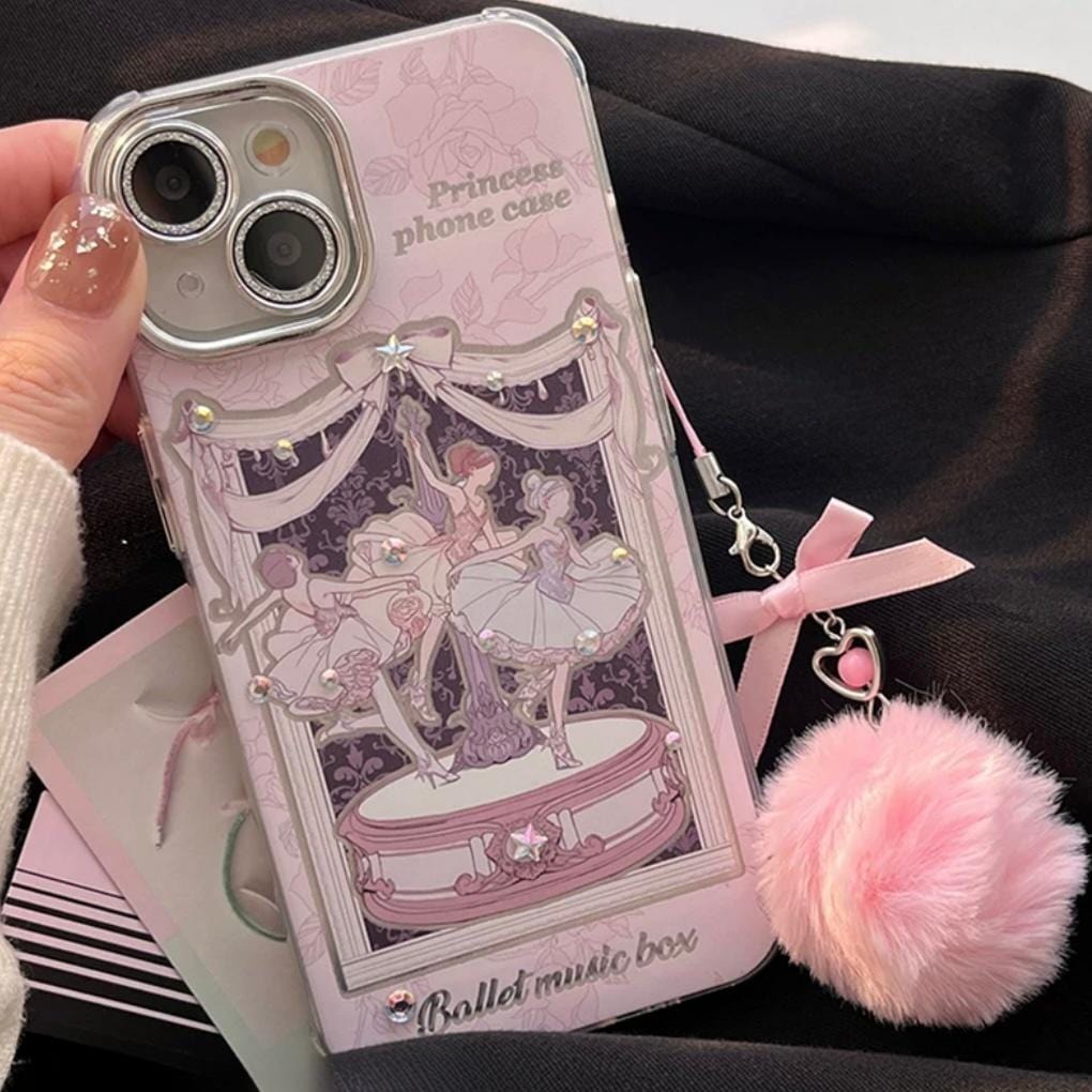 Sweet Dancing Ballet Princess iPhone Case With Accessories - ArtGalleryZen
