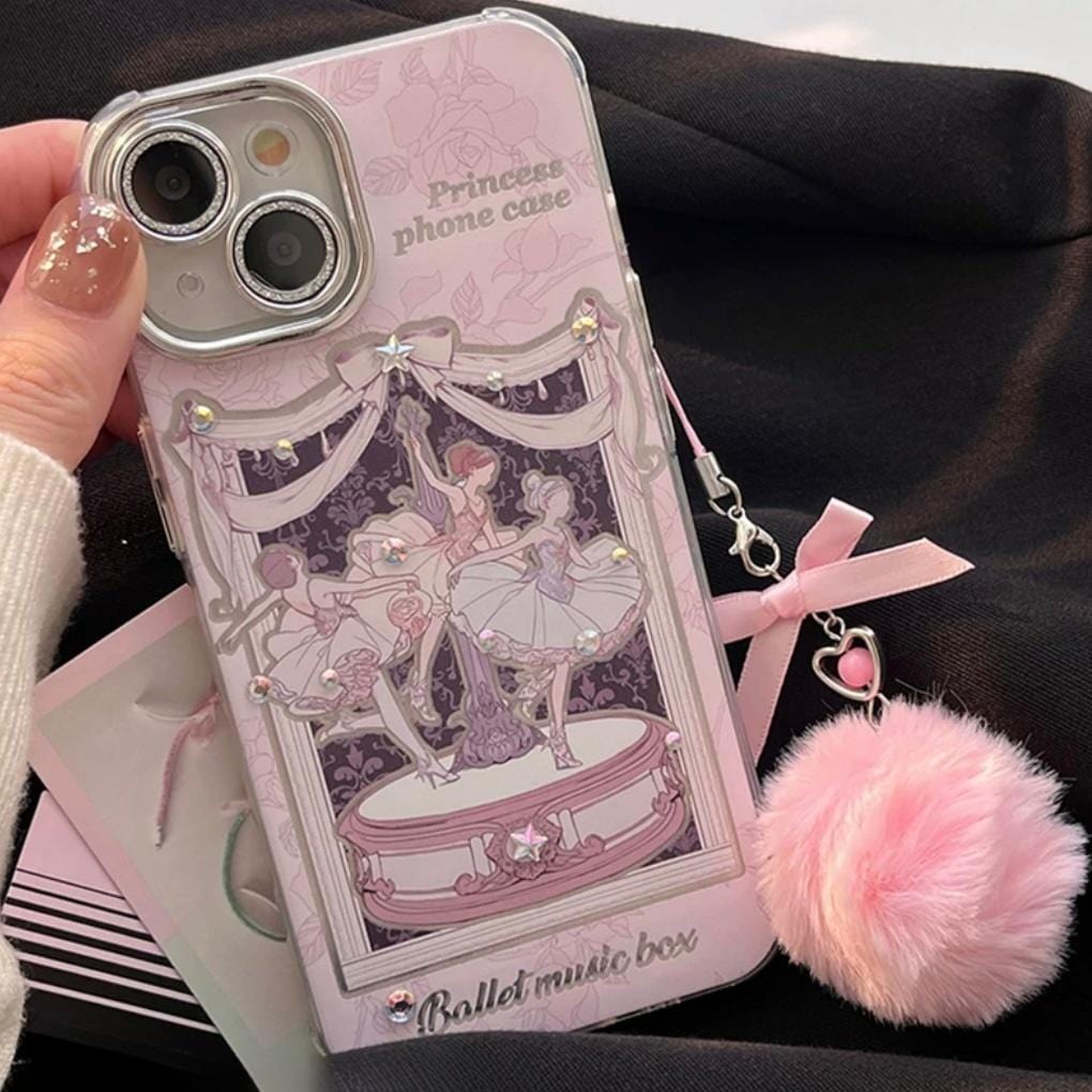 Sweet Dancing Ballet Princess iPhone Case With Accessories