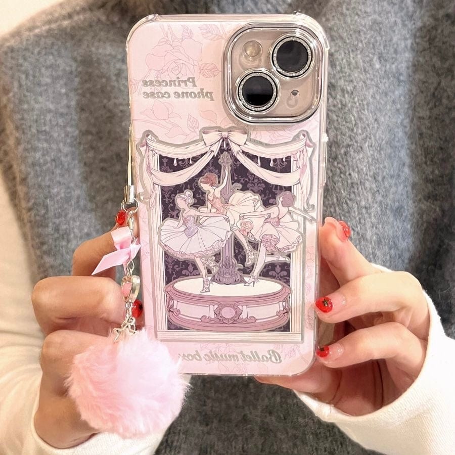 Sweet Dancing Ballet Princess iPhone Case With Accessories