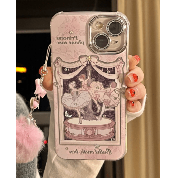 Sweet Dancing Ballet Princess iPhone Case With Accessories