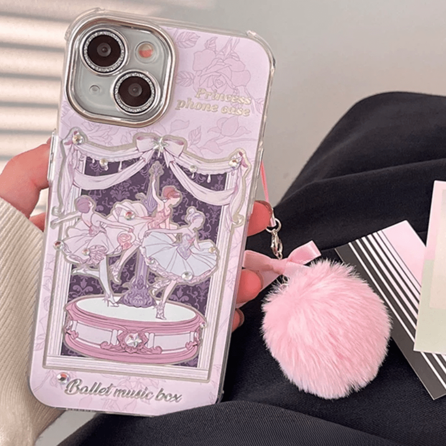 Sweet Dancing Ballet Princess iPhone Case With Accessories