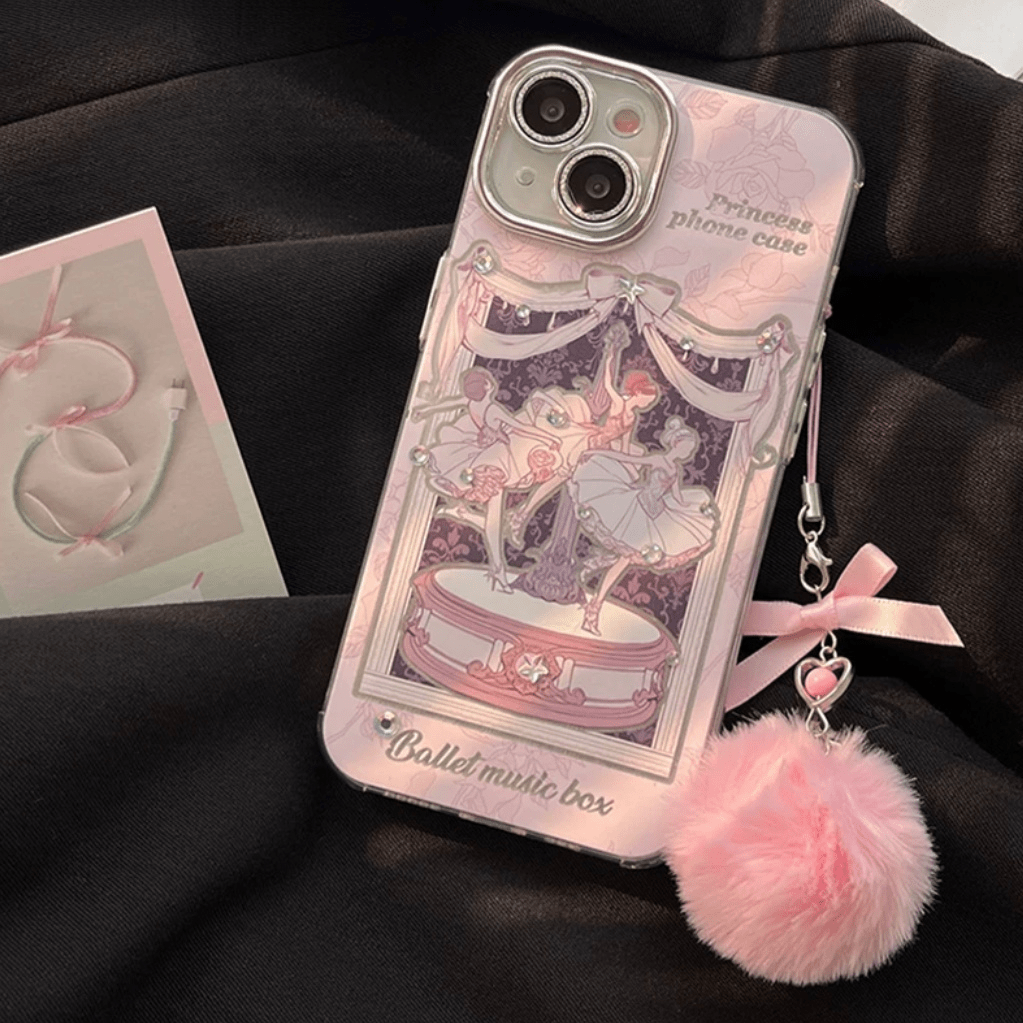 Sweet Dancing Ballet Princess iPhone Case With Accessories