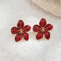 Thumbnail for Sweet Enamel Flower Earrings - ArtGalleryZen