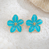 Thumbnail for Sweet Enamel Flower Earrings - ArtGalleryZen