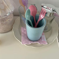 Thumbnail for Sweet Handmade Heart Tulip Square Coaster - ArtGalleryZen