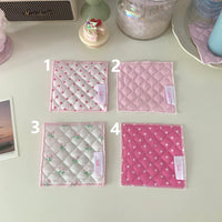 Thumbnail for Sweet Handmade Heart Tulip Square Coaster - ArtGalleryZen