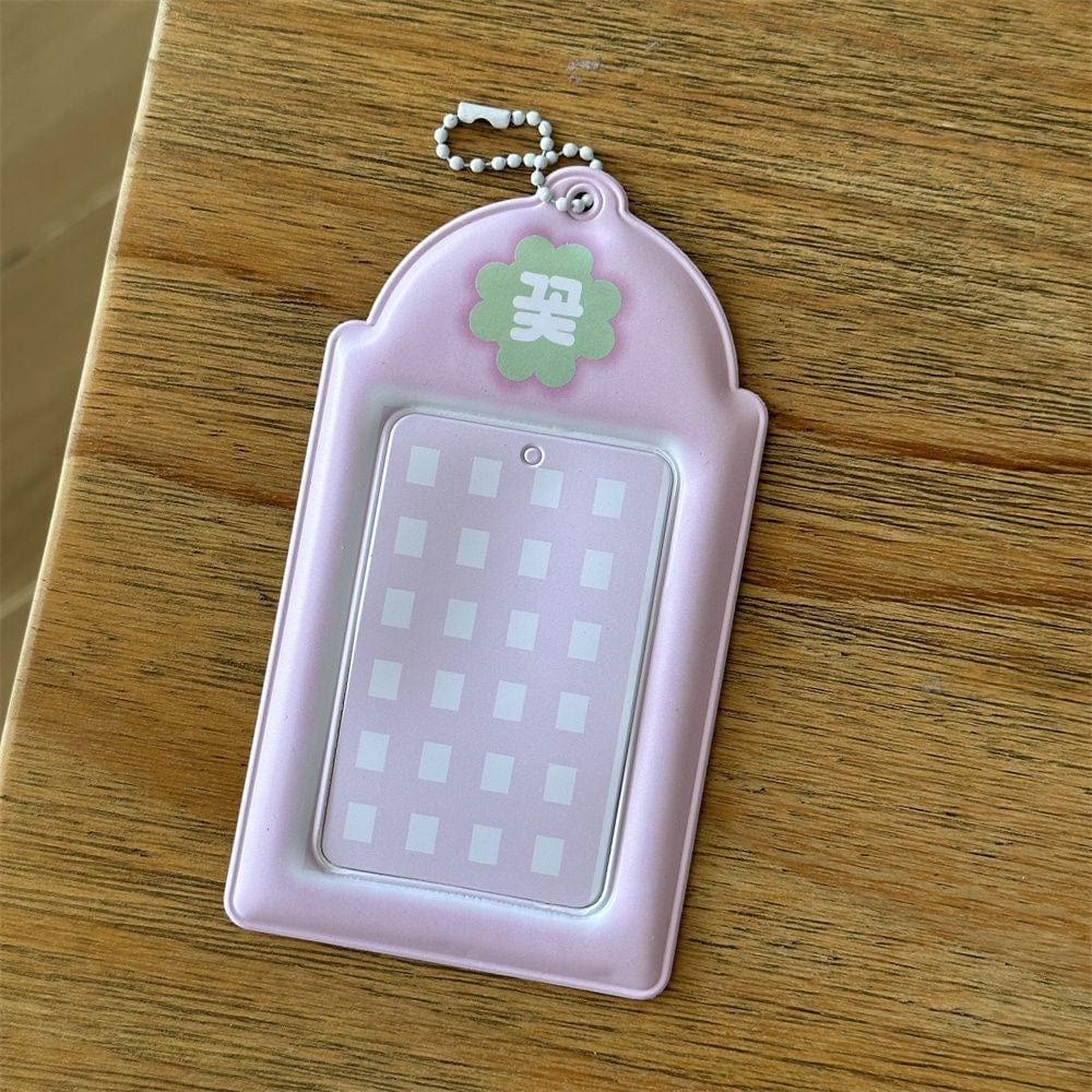 Sweet Heart Dolphin Bowknot Kpop Keychain Photocard Holder - ArtGalleryZen