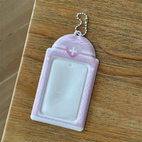 Thumbnail for Sweet Heart Dolphin Bowknot Kpop Keychain Photocard Holder - ArtGalleryZen