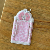 Thumbnail for Sweet Heart Dolphin Bowknot Kpop Keychain Photocard Holder - ArtGalleryZen