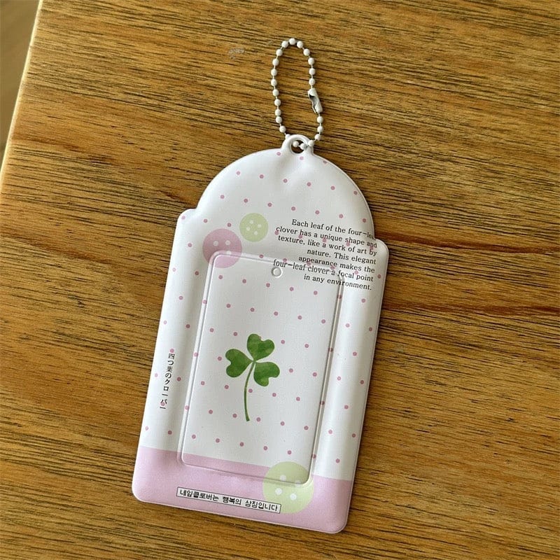 Sweet Heart Dolphin Bowknot Kpop Keychain Photocard Holder - ArtGalleryZen