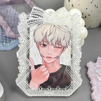 Thumbnail for Sweet Lace Bowknot Kpop Acrylic Photocard Holder - ArtGalleryZen