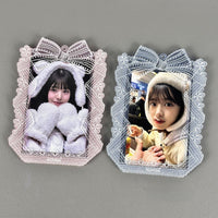 Thumbnail for Sweet Lace Bowknot Kpop Acrylic Photocard Holder - ArtGalleryZen