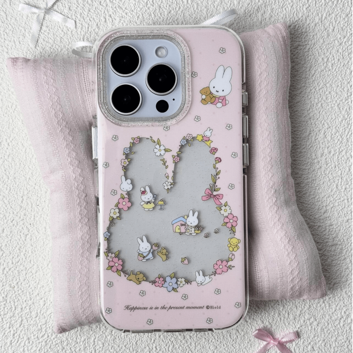 Sweet Miffy Flower iPhone Case With Lanyard - ArtGalleryZen