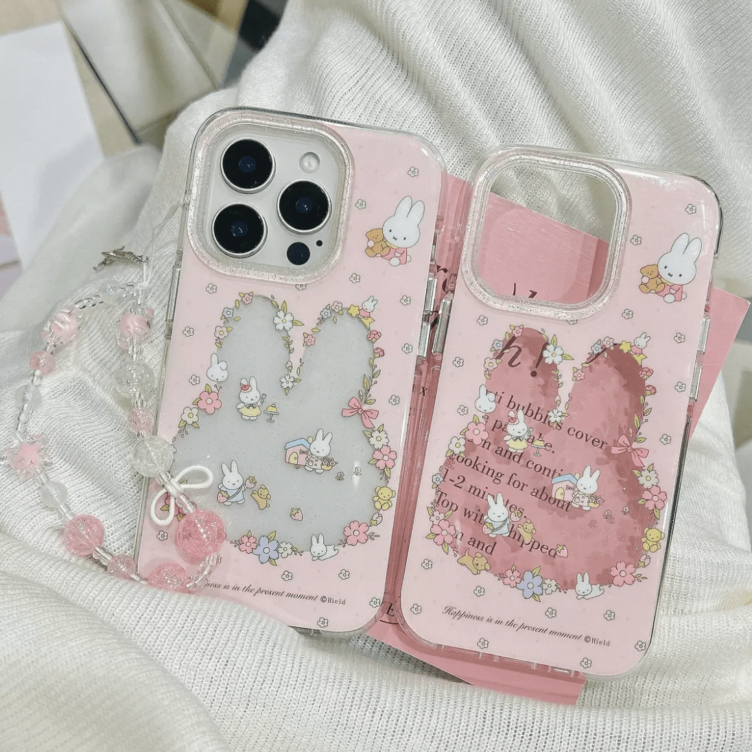 Sweet Miffy Flower iPhone Case With Lanyard - ArtGalleryZen