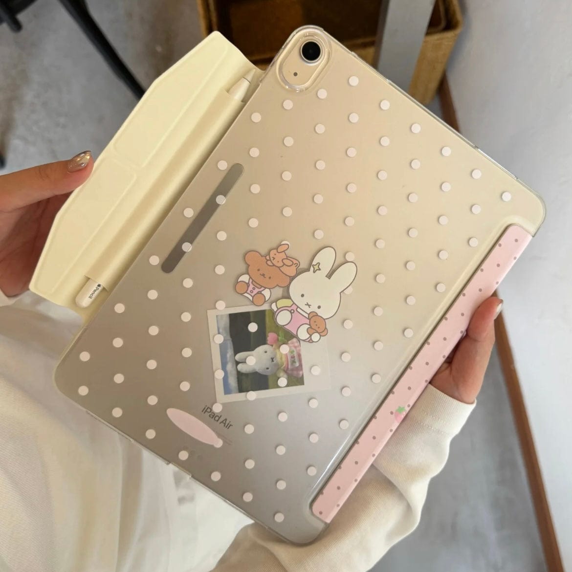 Sweet Miffy Polka Dot iPad Case - ArtGalleryZen