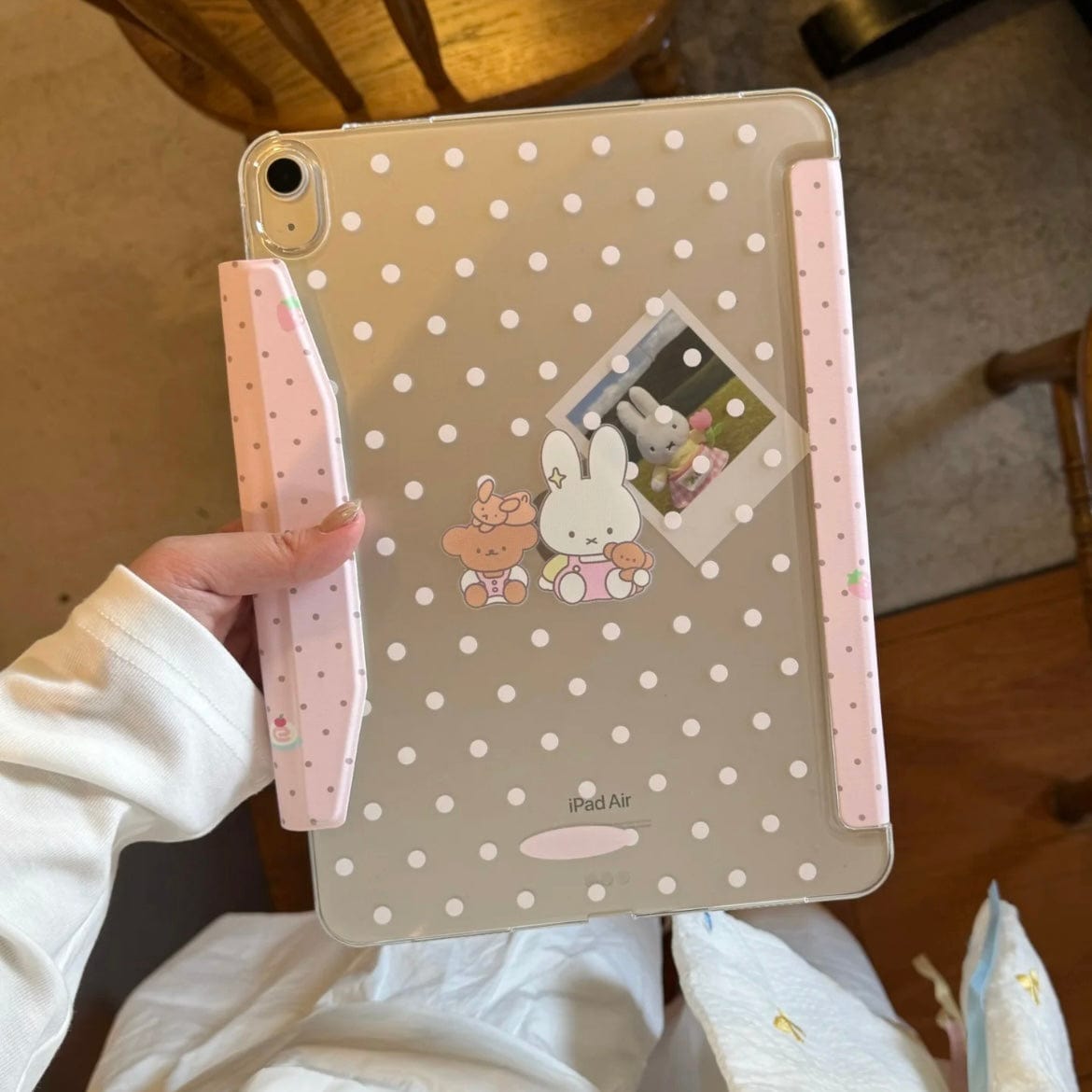 Sweet Miffy Polka Dot iPad Case - ArtGalleryZen