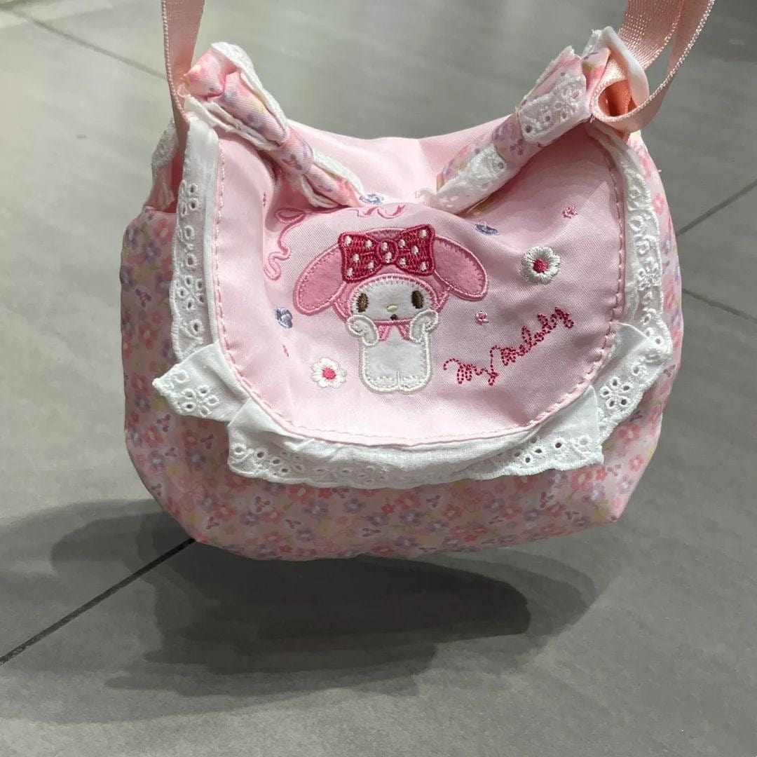 Sweet My Melody Floral Shoulder Crossbody Bag