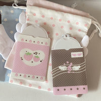 Thumbnail for Sweet Note Angel Wing Strawberry Kpop Keychain Photocard Holder - ArtGalleryZen