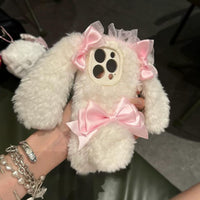 Thumbnail for Sweet Pink Bowknot Plush Bunny iPhone Case