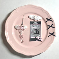 Thumbnail for Sweet Pink Bowknot Wing Heart Star Keychain Phone Strap - ArtGalleryZen