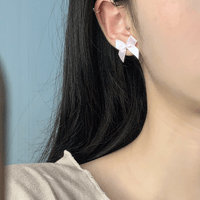 Thumbnail for Sweet Pink Ribbon Bowknot Earrings - ArtGalleryZen
