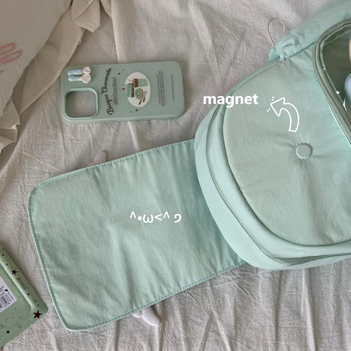 Sweet Polka Dots Angel Kpop Fan Display Backpack - ArtGalleryZen