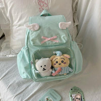 Thumbnail for Sweet Polka Dots Angel Kpop Fan Display Backpack - ArtGalleryZen