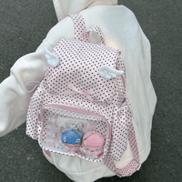 Thumbnail for Sweet Polka Dots Angel Kpop Fan Display Backpack - ArtGalleryZen