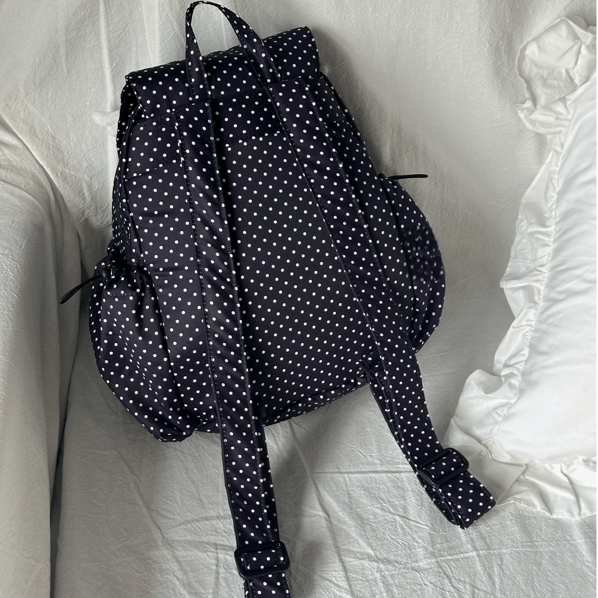 Sweet Polka Dots Angel Kpop Fan Display Backpack - ArtGalleryZen