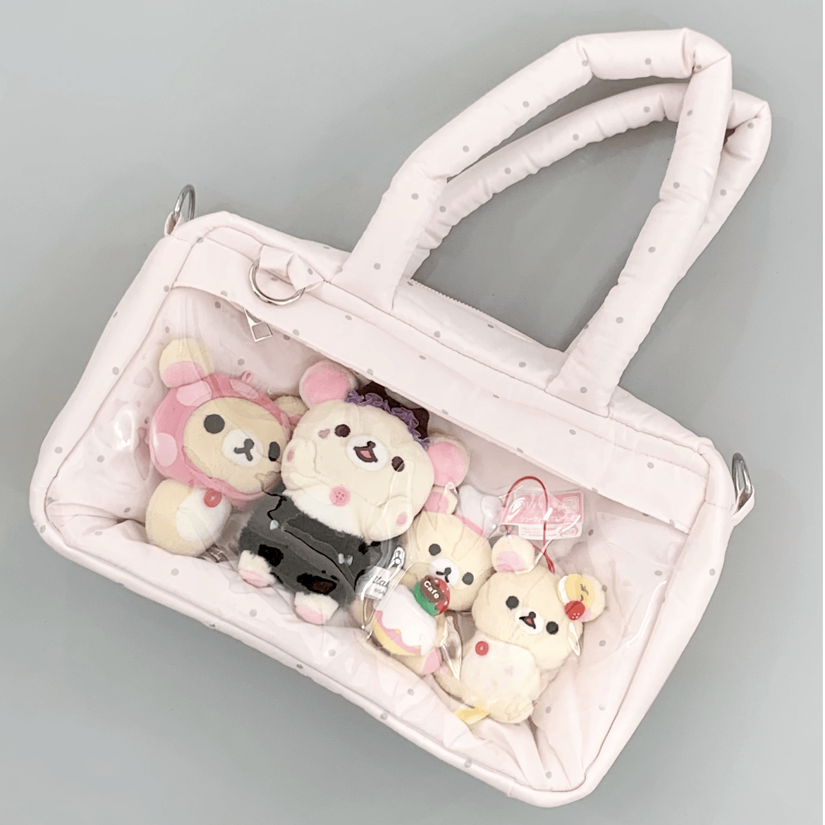 Sweet Polka Dots Cloud Kpop Fan Display Shoulder Crossbody Bag - ArtGalleryZen