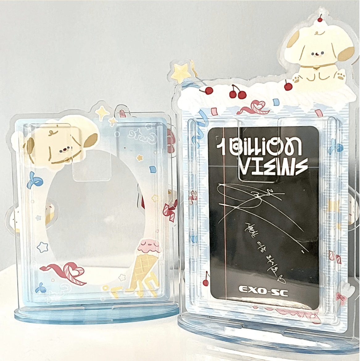 Sweet Puppy Donut Kpop Acrylic Photocard Holder