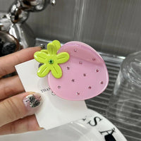 Thumbnail for Sweet Rhinestone Inlaid Strawberry Hair Claw Clip - ArtGalleryZen