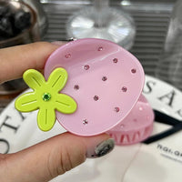 Thumbnail for Sweet Rhinestone Inlaid Strawberry Hair Claw Clip - ArtGalleryZen