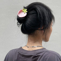 Thumbnail for Sweet Rhinestone Inlaid Strawberry Hair Claw Clip - ArtGalleryZen